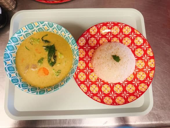 Green Curry (Gaeng Keow Wan) served at Senlek Thai Rice & Noodles.